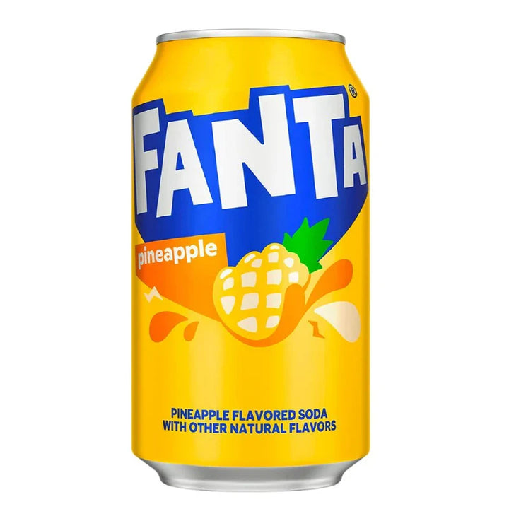 Canette de Fanta Ananas 355 ml importée des États-Unis, en vente à Épinal