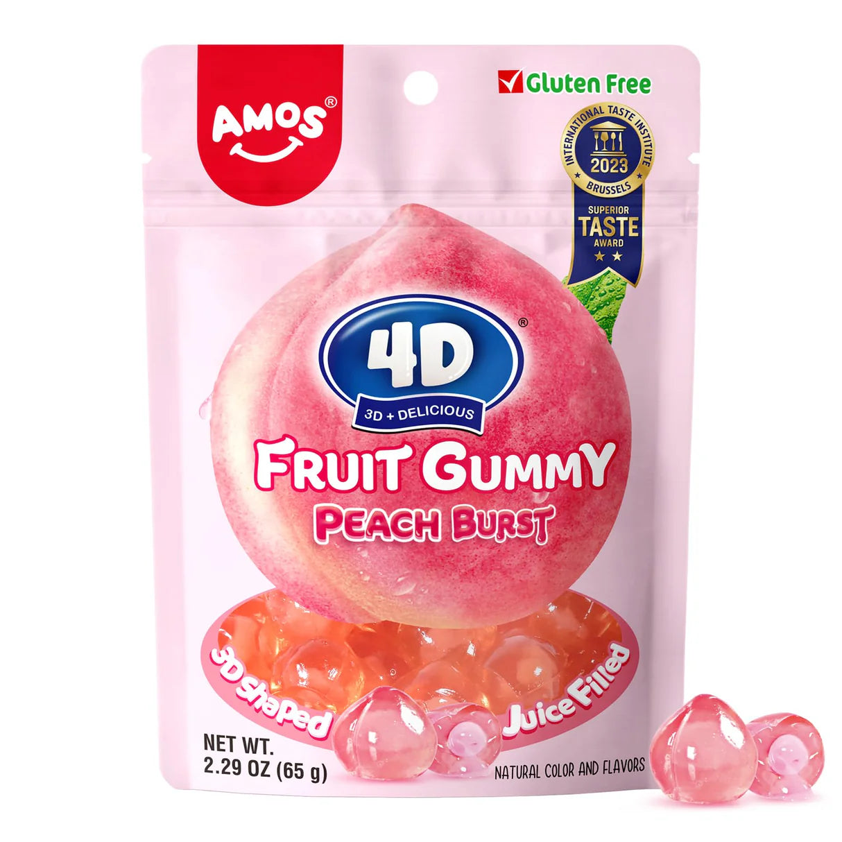 Bonbons 4D Pêche (65g)