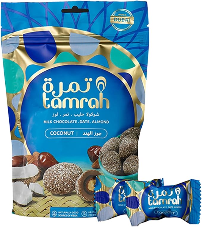 Dates Enrobées Noix de Coco Tamrah (100g)