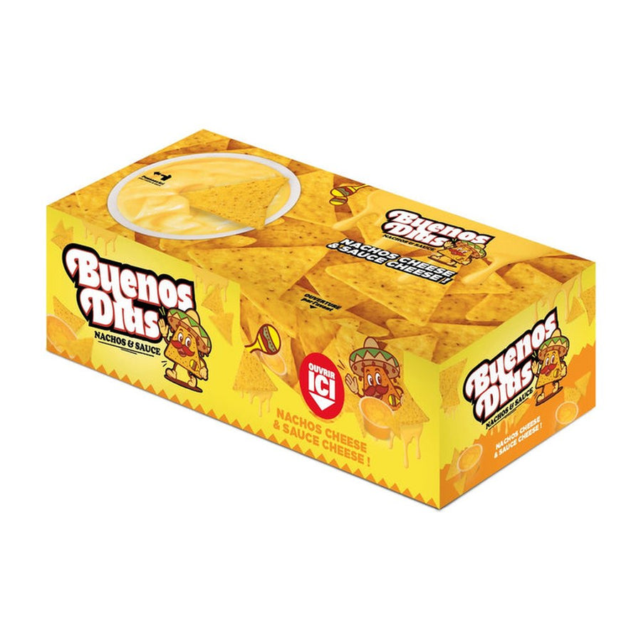 Buenos Dias Nachos Cheese, Guacamole et Salsa 12 packs de 4 cheese 4 salsa 4 guacamole (155g)