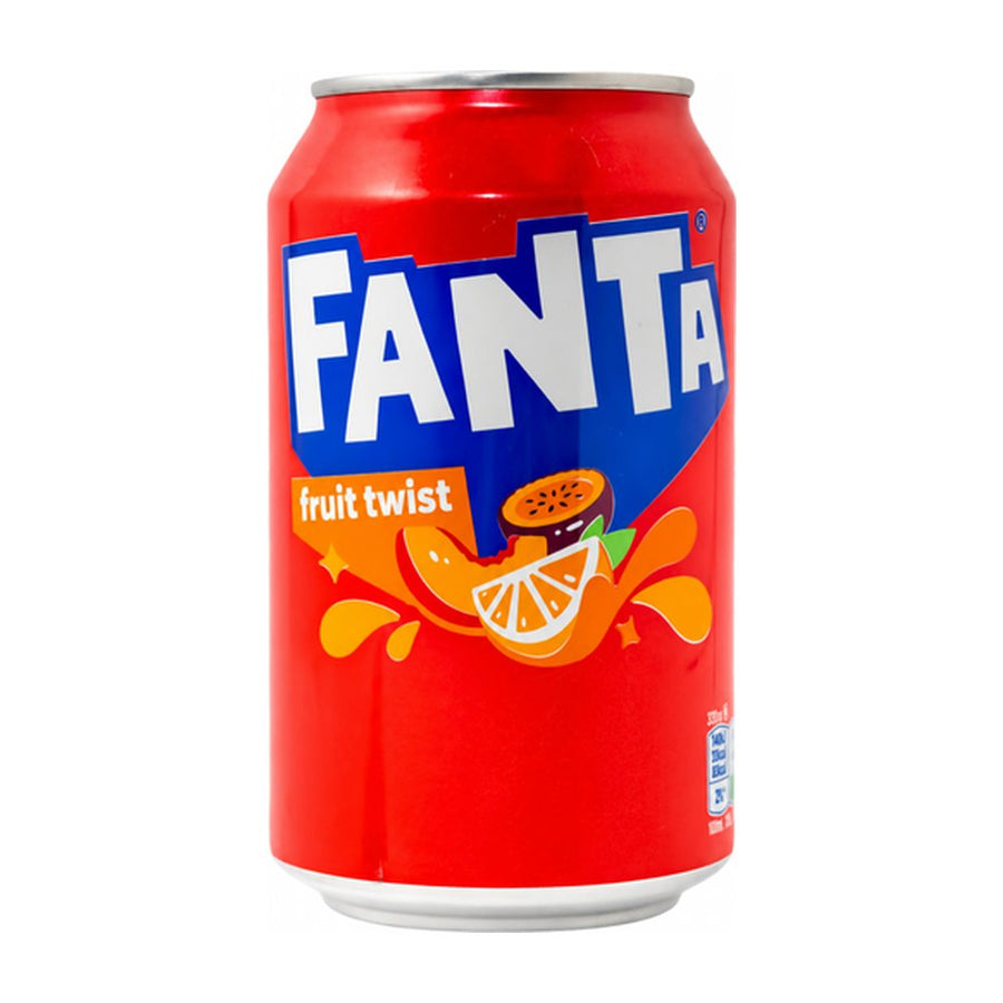 Fanta Fruit TwistFruit de la Passion, Orange Pêche et Pomme