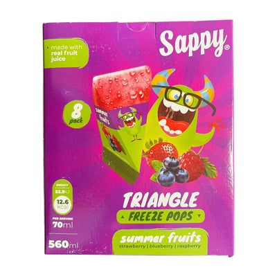 Sappy Triangle Freeze Pops Summer Fruit (56cl)