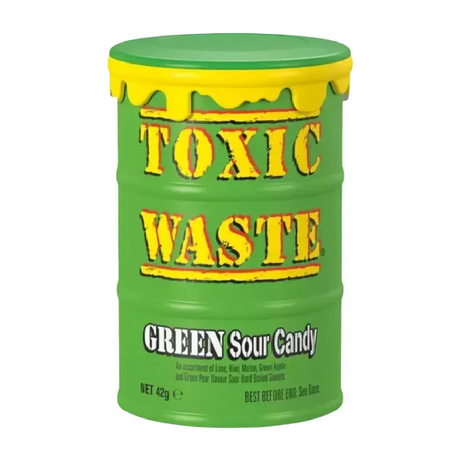 Toxic Waste Green Sour Candy Drum (42g)