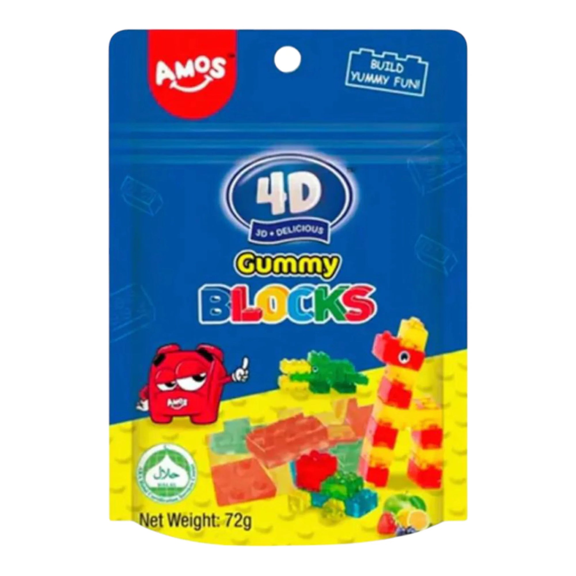 Amos 4D Gummy Blocks (72g)