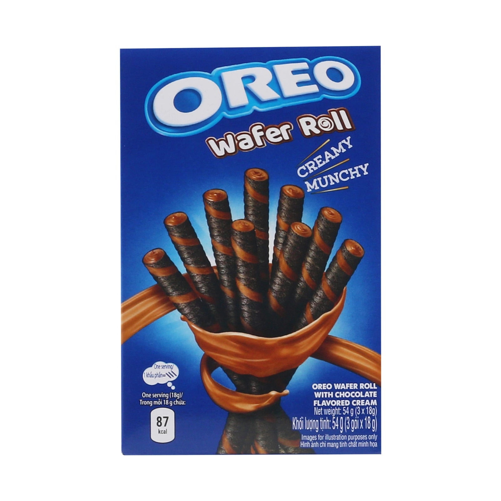 Oreo Wafer Rolls Chocolat (54g)