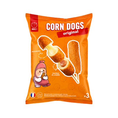 Brochette Corn Dog Original Saucisse BUDJI - unité individuelle