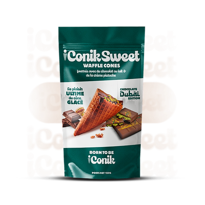 iConiksweet Waffle Cones Dubai Edition 120g - cône individuel