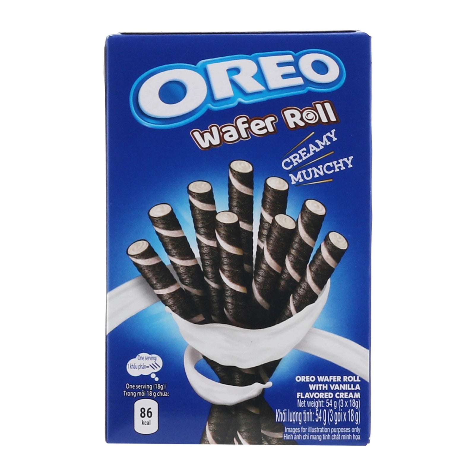 Oreo Wafer Rolls Vanille (54g)