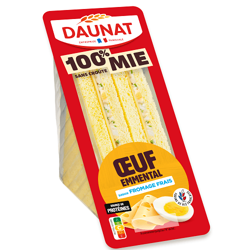 Sandwich Daunat Œuf Emmental (130g)
