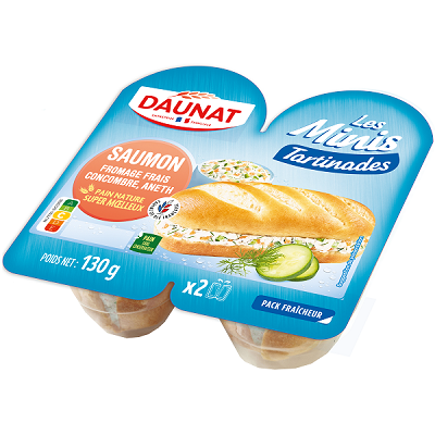 Daunat Mini Tartinade Saumon (130g)