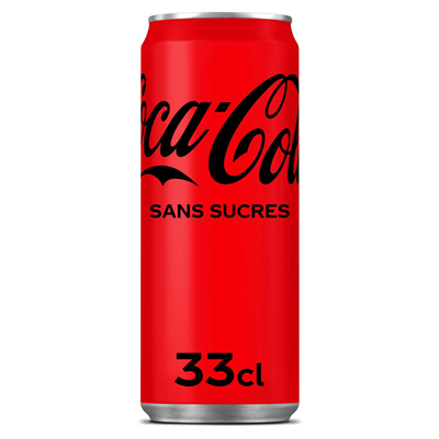 Coca-Cola sans sucres (330ml)