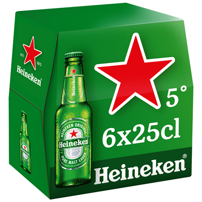 Heineken Bière blonde (6x25cl)