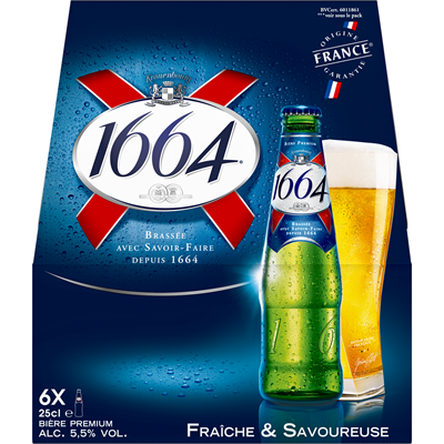 1664 Bière blonde (6x25cl)