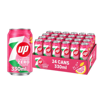 7up Pink Limonade sans sucres (33cl)