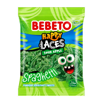 Bebeto Spaghetti Happy Laces Sour Apple (80g)