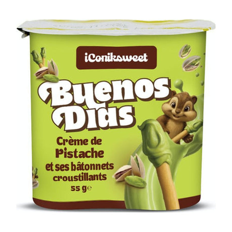 iConiksweet Buenos Dias Crème de pistache et ses bâtonnets croustillants (55g)