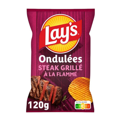 Lay’s Ondulées steak grillé à la flamme (120g)