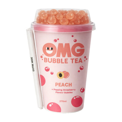 OMG Bubble Tea Peach and Strawberry (265ml)