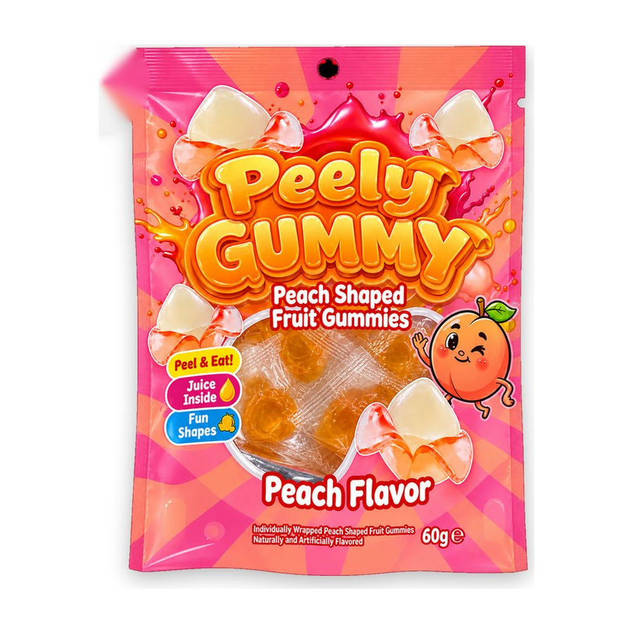 Peely Gummy Shaped Peach (60g)