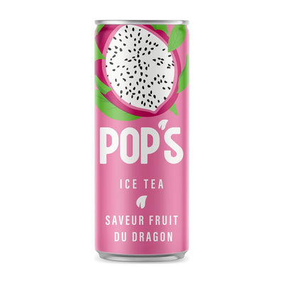 Pop's Ice Tea Dragon Fruit Can (33cl)