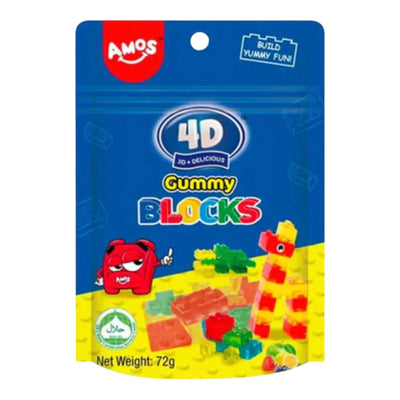 Amos 4D Gummy Blocks (72g)