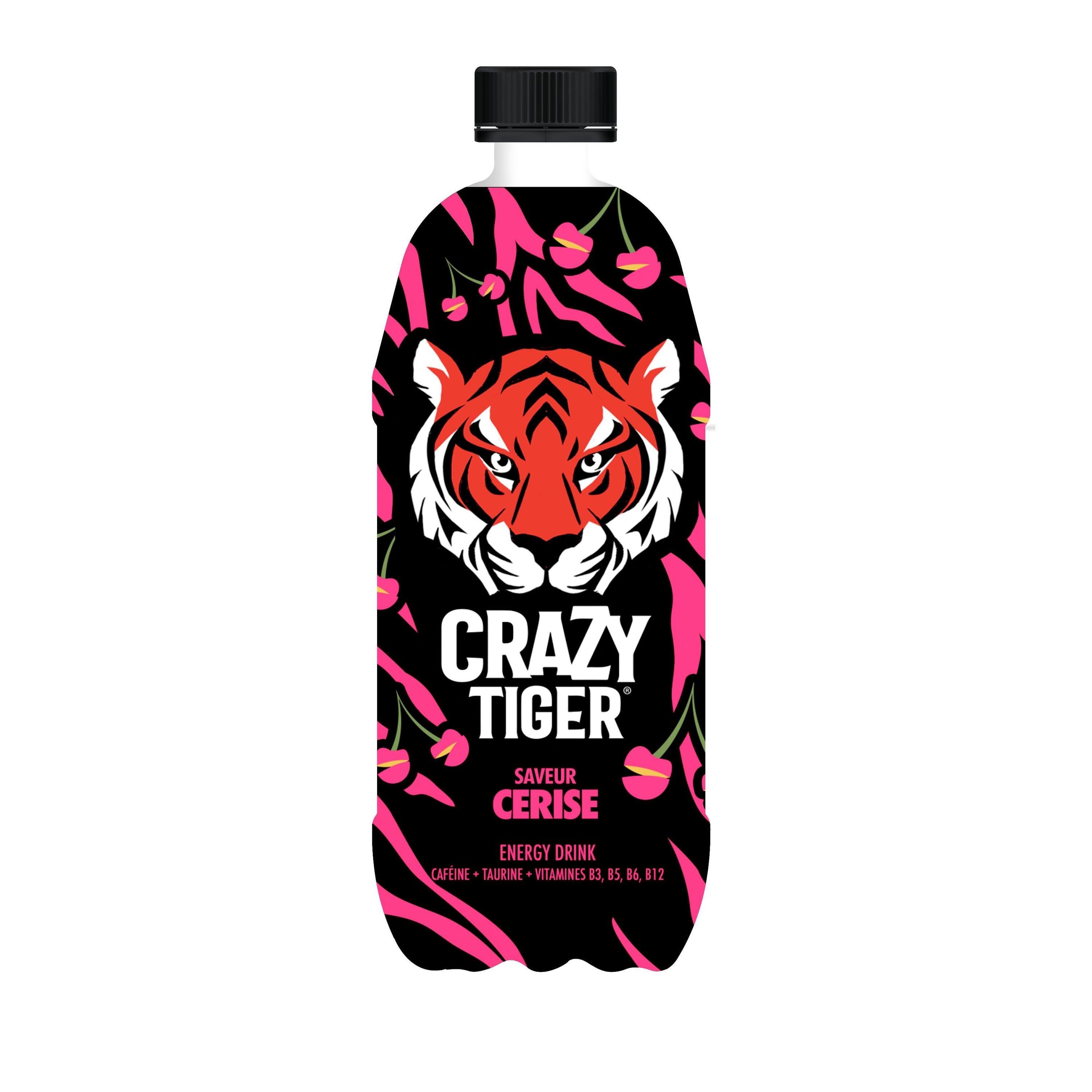 Crazy Tiger Cerise Boisson énergisante (1L)