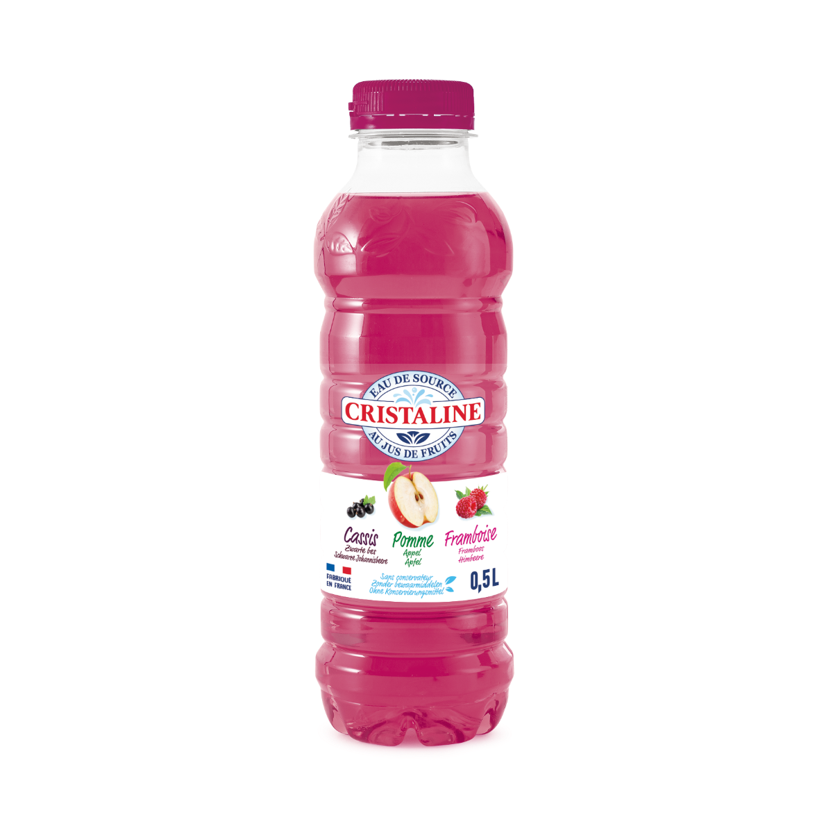 Cristalline Pomme Cassis Framboise (500ml)